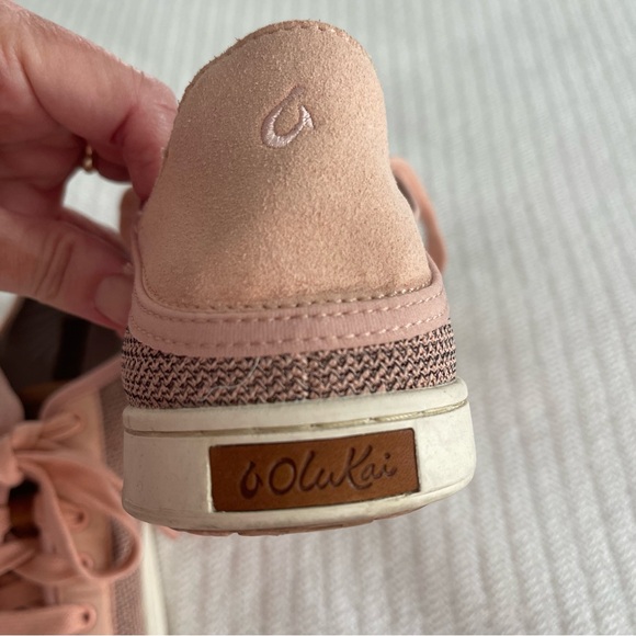 Olukai Pehuea Li Women's 9 Heather Pink Mesh Shoes Casual Beachy Quiet Luxury - Picture 2 of 10